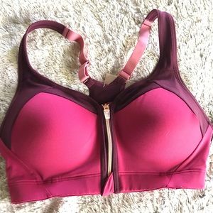 Champion front zip sports bra